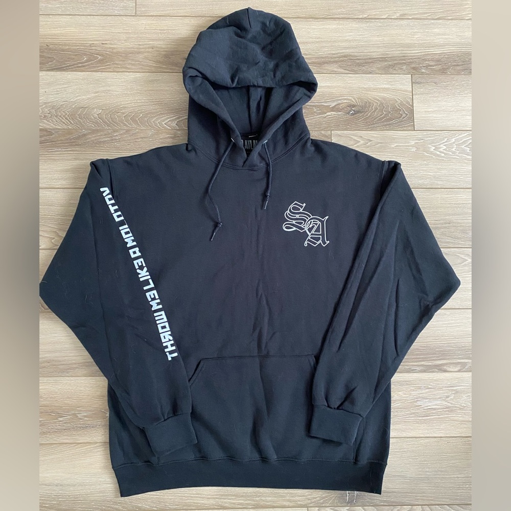 STAND ATLANTIC THROW ME LIKE A MOLOTOV 'F.E.A.R.' BLACK HOODIE, LARGE